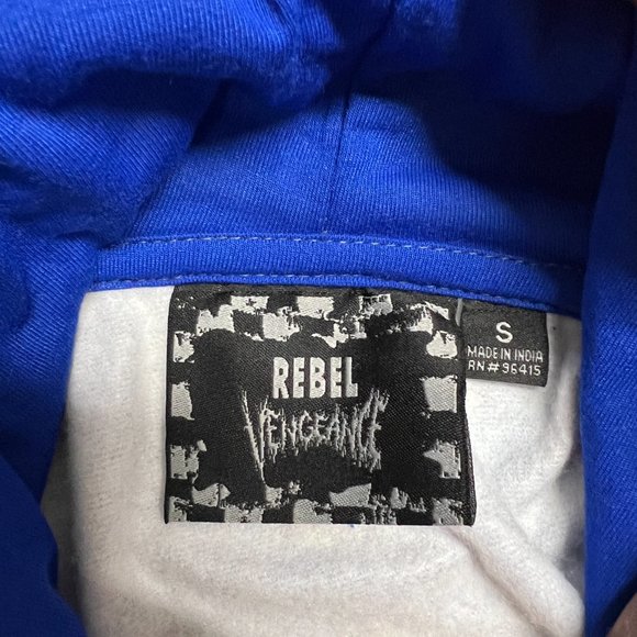NWT Rebel Vengeance Boticelli Wearable Art Print Hoodie Jacket Size S‎ #108 - Picture 4 of 10